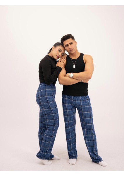 Ekose Kareli Yılbaşı Pijama Altı Unisex Micro Pamuk indirimleri