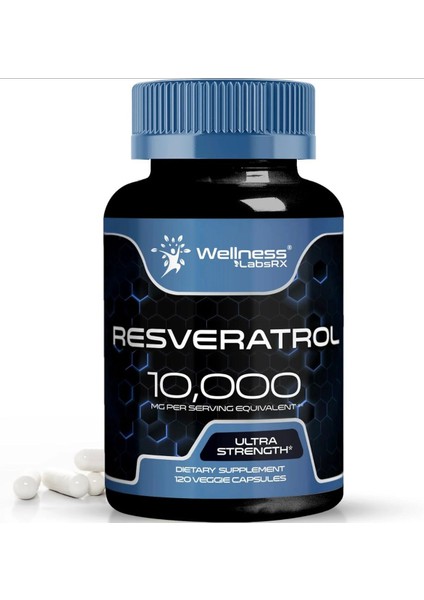 Resveratrol 10,000 Ultra Strength 120 Kapsül