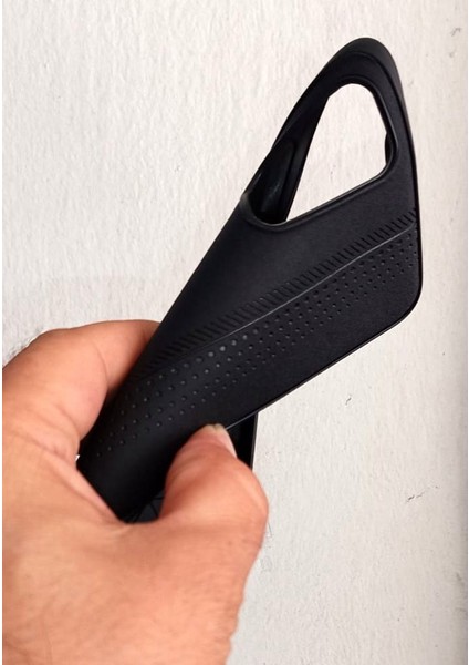 Huawei P30 Lite Uyumlu Deri Görünümlü Yumuşak ve Esnek Süet Kılıf Siyah