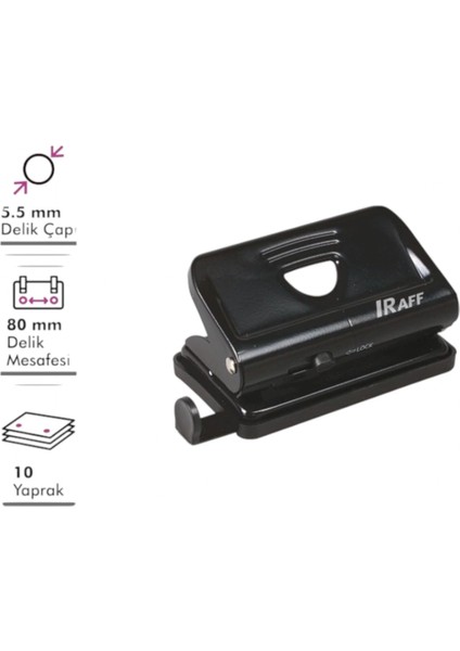 Küçük Boy Siyah Delgeç (10 Yaprak )