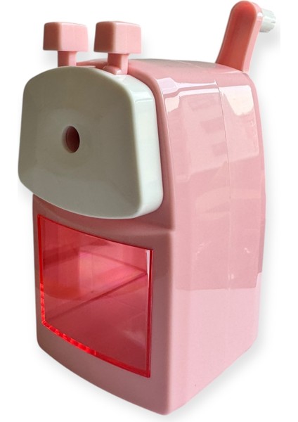 Masa Üstü Kollu Kalemtıraş, 5 Farklı Ayar, Büyük Boy, Pastel Renkler