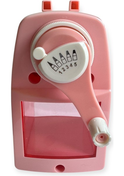 Masa Üstü Kollu Kalemtıraş, 5 Farklı Ayar, Büyük Boy, Pastel Renkler fırsatları