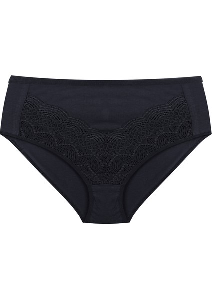 Kadın 3'lü Geniş Kenarlı Dantelli Pamuklu Fitilli Külot fiyatları