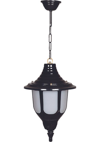 Modern Bahçe Aydınlatması, Teras, Balkon ve Park Için Şık Siyah ve Beyaz Lamba