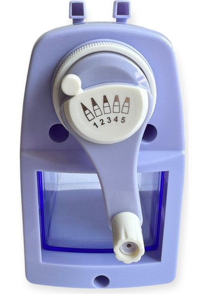 Masa Üstü Kollu Kalemtıraş, 5 Farklı Ayar, Büyük Boy, Pastel Renkler indirimleri