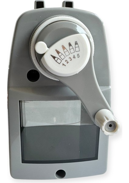 Masa Üstü Kollu Kalemtıraş, 5 Farklı Ayar, Büyük Boy, Pastel Renkler modelleri