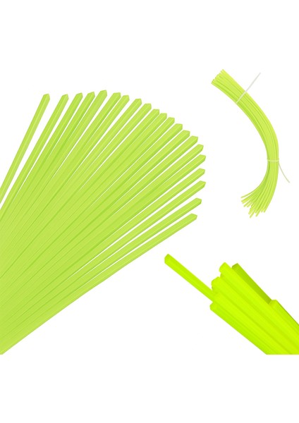 Hazır Altıgen Çubuk Motorlu Tırpan Misinası Bahçe Dayanıklı Ot Biçme Ipi Çubuk 4 mm 85 Adet (28 Cm) modelleri