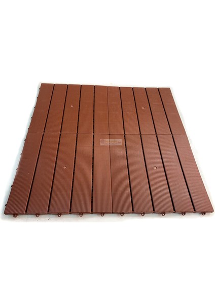 Ahşap Görünümlü Plastik Karo Deck 30X30 Bahçe Havuz Kenarı Teras Cafe Restoran Zemin Kaplama 11 Adet fırsatları