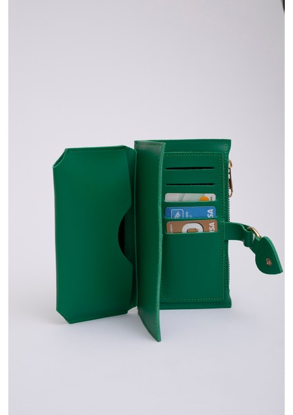 Çimen Yeşili SHK65 Yumuşak Suni Deri Kalpli Çıtçıtlı Telefon Bozuk ve Kağıt Para Bölmeli Kartlıklı Cüzdan indirimleri