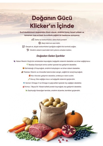 Klıcker Yetişkin Kedi Kuru Maması Somonlu modelleri