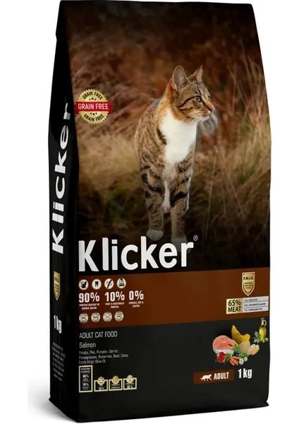 Klıcker Yetişkin Kedi Kuru Maması Somonlu