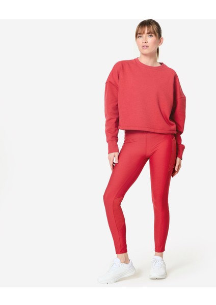 Domyos Kadın Cepli Spor Taytı - Koyu Kırmızı fiyatları