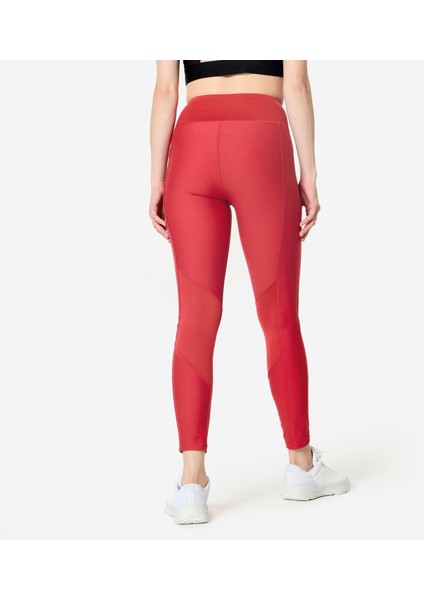 Domyos Kadın Cepli Spor Taytı - Koyu Kırmızı modelleri