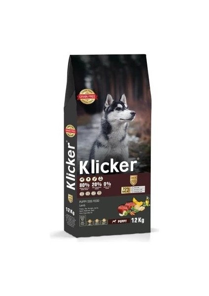Klıcker Yavru Köpek Kuru Maması Kuzulu