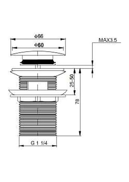 Bocchi Basmalı Lavabo Süzgeci Su Taşma Delikli 6190-0002 fiyatları