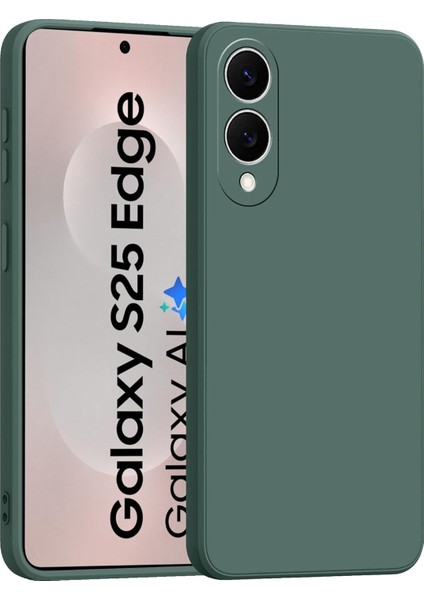 Samsung Galaxy S25 Edge ile Uyumlu Kılıf Içi Kadife Lansman Tasarım Telefon Kılıfı Kapak