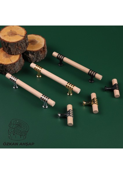 Siyah Ahşap Kulp Lüks Country Mutfak Mobilya Dolap Çekmece Kulbu fırsatları