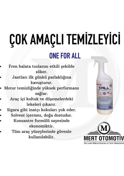 Çok Amaçlı Temizleyici Sprey - One For All 1kg (Bor Gücü Destekli) fiyatları