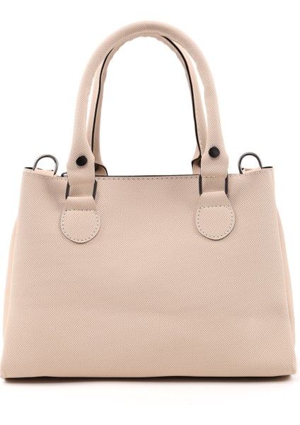 Krem SHK243 Suni Deri Fermuarlı 3 Bölmeli Ayarlanabilir Askılı El, Kol ve Omuz Çantası modelleri