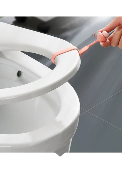 Pembe Mantar Tasarımlı Klozet Kapağı Tutucu ve Kaldırma Aparatı fırsatları