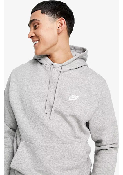 Tech Fleece Windrunner Full Zip Hoodie Kapüşonlu Kadın Sweatshirt Gri