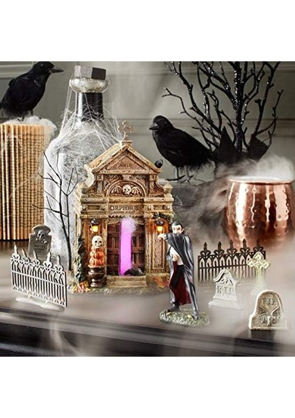 56 Köy Koleksiyonları Için Cadılar Bayramı Aksesuarları Mezar Taşı Heykelcik Seti, Çoklu Boyutlar, Çok Renkli modelleri