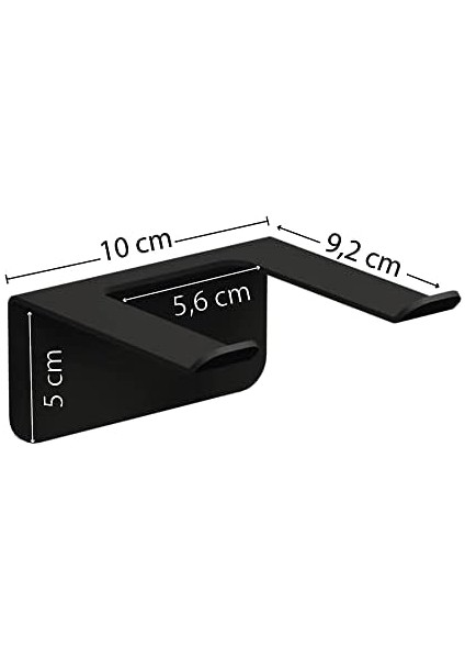 Saç Kurutma Makinesi Tutucu, Saç Kurutma Makinesi Tutacağı, Kuaför Fön Makinesi Askısı, Berber Saç Kurutma Makinesi Askısı (Siyah, Metal) modelleri