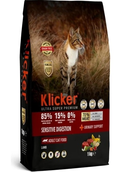 Klıcker Yetişkin Kedi Kuru Maması Sensıtıve Kuzulu
