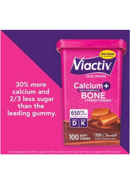 Kalsiyum + Bone 650 mg 100 Soft Chews