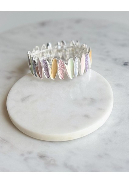 Metal Mineli Lastik Bileklik modelleri