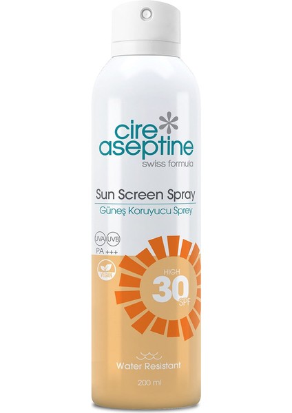 Cire Aseptine Sun 30 Spf Güneş Koruyucu Sprey Aerosol