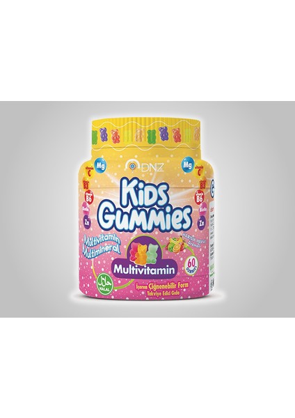 Gummıes Kıds Multı Vıt. 60 Adet (Dnz)