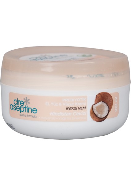Cire Aseptine Soft Krem 100ML Hindistan Cevizi Kavanoz