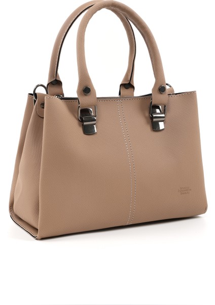 Vizon SHK243 Suni Deri Fermuarlı 3 Bölmeli Ayarlanabilir Askılı El, Kol ve Omuz Çantası fiyatları