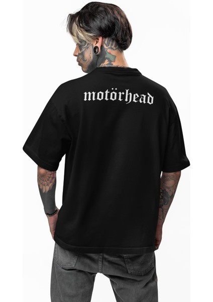 Unisex Fast Eddie Clark Ense Baskılı Tişört, Oversize Rock Band Motörhead Temalı T-Shirt fiyatları