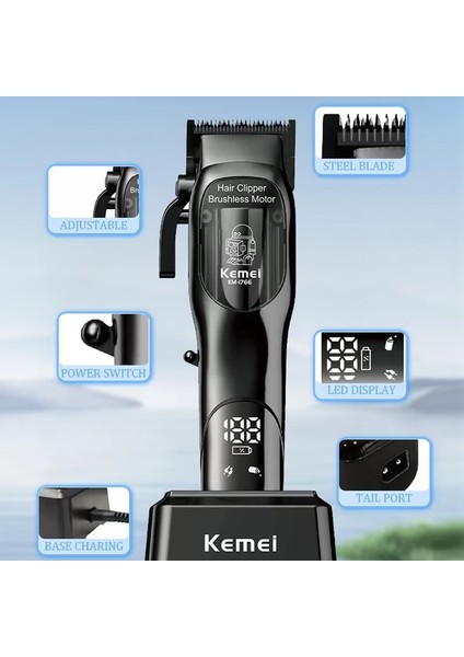 KM-1766 Profesyonel Berber Saç Düzelticiler