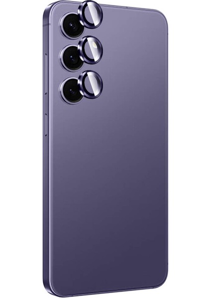 Galaxy S24 Plus Şeffaf Mika Magsafe Kılıf + Antistatik Hayalet Ekran Koruyucu + Kamera Koruyucu Derin Mor fırsatları