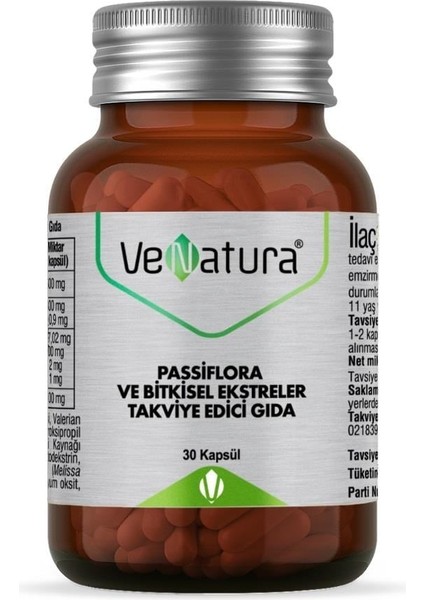 Venatura Passıflora ve Bıtkısel Ekstreler Teg