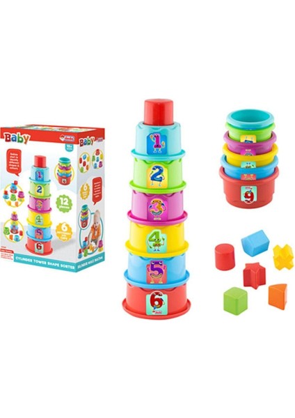 12 Parça Silindir Kule Bultak