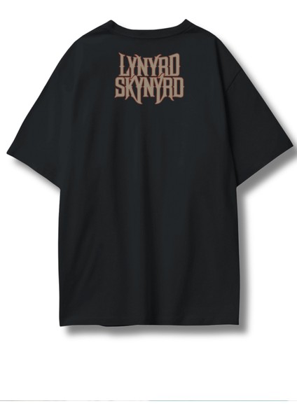 Unisex Free Bird Since 1973 Ense Baskılı Tişört, Oversize Lynyrd Skynyrd Temalı T-Shirt fiyatları