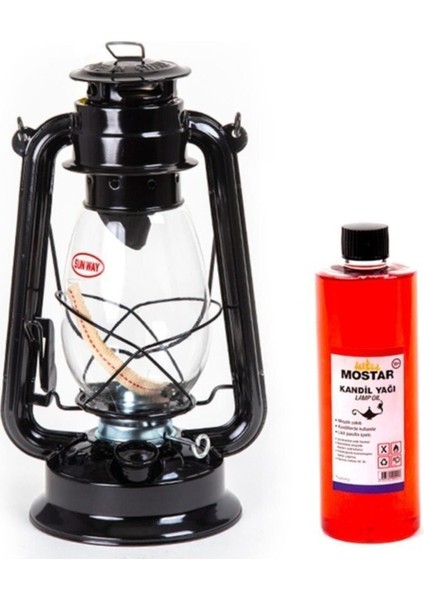 Şık Gemici Feneri ve Gaz Lambası, Kandil Yağıyla Aydınlatma Seti