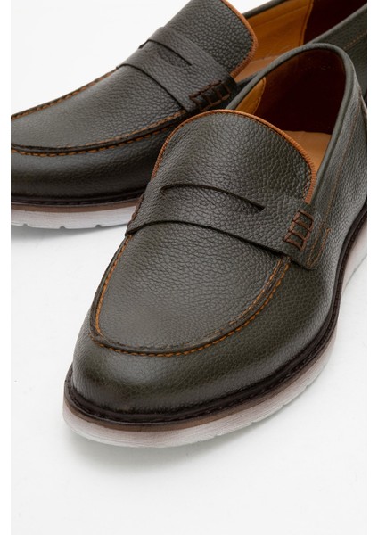 Hakiki Deri, Erkek Bağcıksız Loafer Iç Dış Deri Ayakkabı modelleri