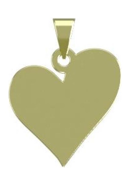 14 Ayar Altın Kalp Kolye Ucu 0.5 Gr, KC17460 Kodlu