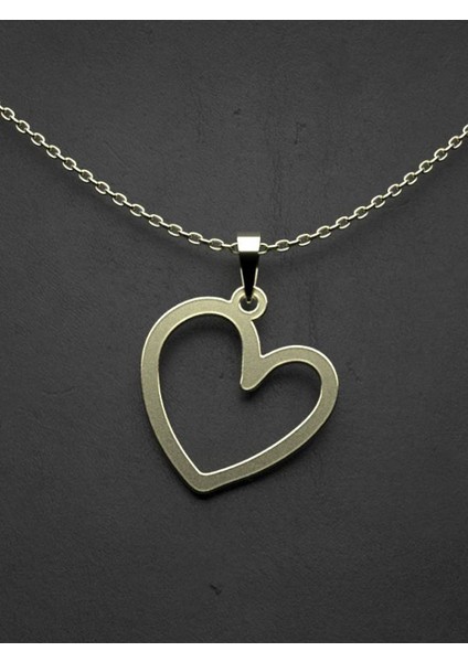 14 Ayar Altın Kalp Kolye Ucu 0.5 Gr, KC17614 Kodlu