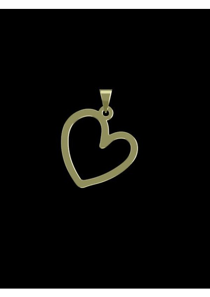 14 Ayar Altın Kalp Kolye Ucu 0.5 Gr, KC17614 Kodlu
