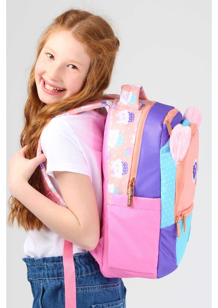 Su Geçirmez Kumaş Kız Çocuk Çok Gözlü Ortopedik Sırt Okul Çantası L5142 fiyatları