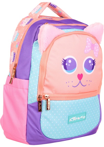 Su Geçirmez Kumaş Kız Çocuk Çok Gözlü Ortopedik Sırt Okul Çantası L5142 fırsatları