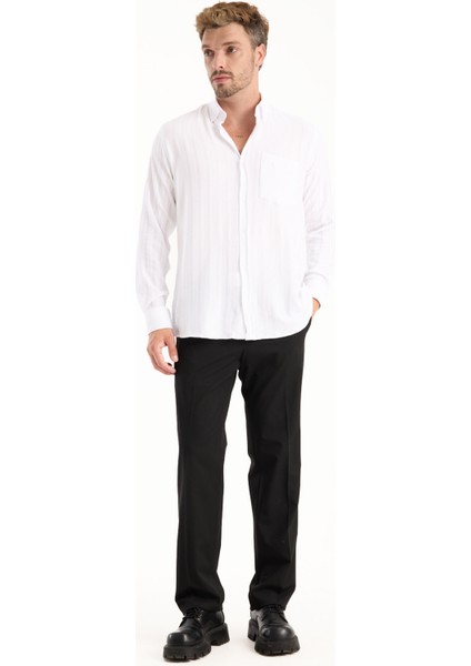 Erkek Gömlek Uzun Kollu Cepli Oversize Rahat Kalıp Salaş Pamuklu Likralı Günlük Şık Klasik Model modelleri