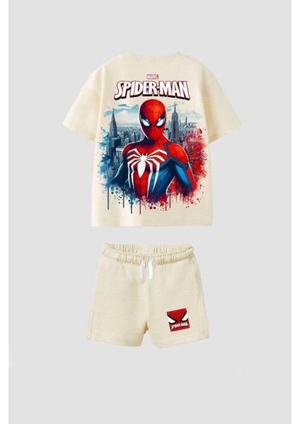 Erkek Çocuk Pamuklu Bisiklet Yaka Baskılı Tshirt ve Şort Alt Üst Takım fiyatları