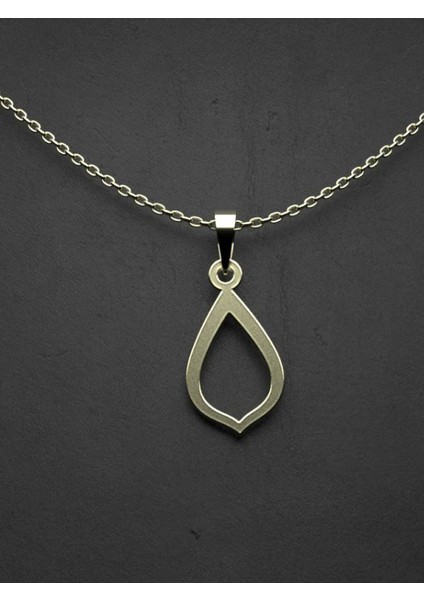 14 Ayar Altın Gözyaşı Damlası Kolye Ucu 0.5 Gr, KC12463 Kodlu